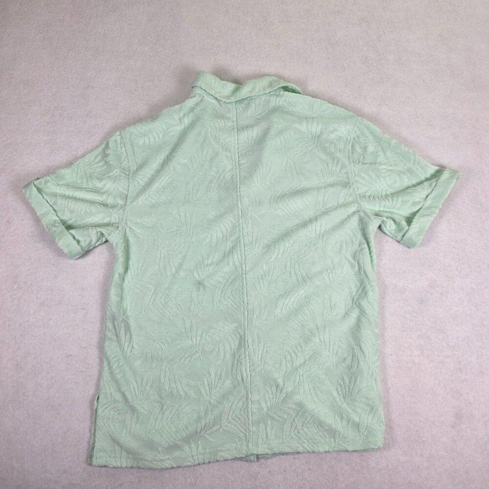 7 For All Mankind Mint Textured Camp Shirt Women's M‎ - Picture 5 of 8